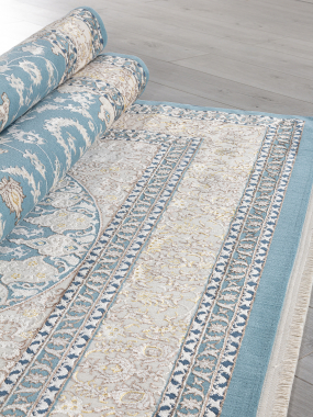 DELINA - M108A - BLUE / CREAM