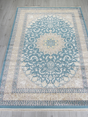 DELINA - M108A - BLUE / CREAM