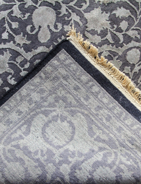 Индия шерсть шелк 14x14 - 743 - BLACK/GREY