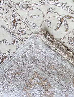 Индия шерсть шелк 14x14 - 790A - IVORY / IVORY