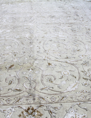 Индия шерсть шелк 14x14 - 790A - IVORY / IVORY
