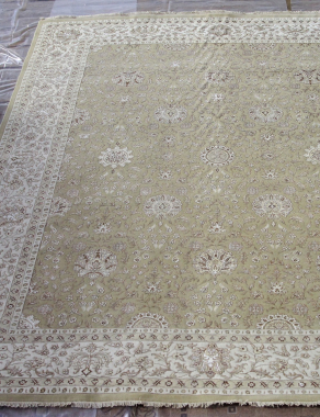 Индия шерсть шелк 14x14 - 798A - LR.GOLD/IVORY
