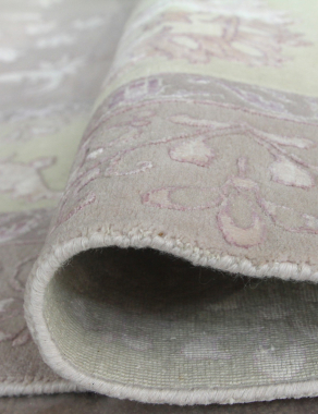 Индия шерсть шелк 14x14 - 818A - LR.PURPLE / IVORY