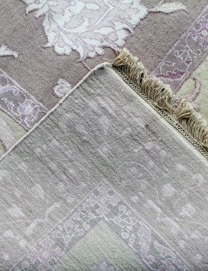 Индия шерсть шелк 14x14 - 818A - LR.PURPLE / IVORY
