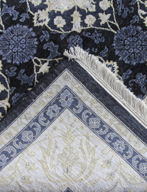 Индия шерсть шелк 14x14 - 862 - BLACK/IVORY
