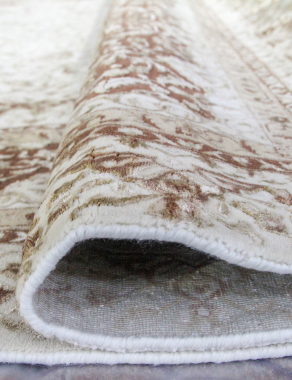 Индия шерсть шелк 14x14 - 863 - IVORY/RUST