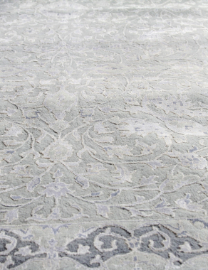 Индия шерсть шелк 14x14 - 863 - SILVER/BLUE