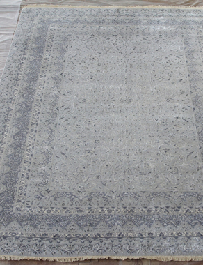 Индия шерсть шелк 14x14 - 863 - SILVER/LR.BLUE