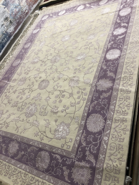 Индия шерсть шелк 14x14 - 867 - LR.PURPLE/IVORY