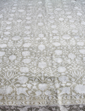 Индия шерсть шелк 14x14 - K1 - IVORY / BEIGE