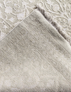Индия шерсть шелк 14x14 - K4 - IVORY / IVORY