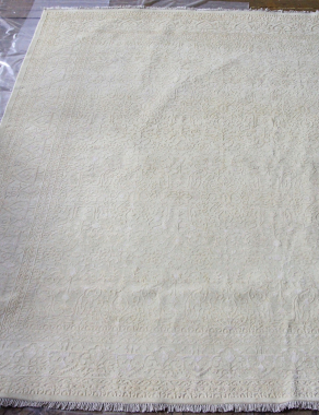 Индия шерсть шелк 14x14 - K4 - IVORY / IVORY