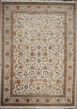 Индия шерсть шелк 14x14 - SE-KASAN.A - IVORY / IVORY