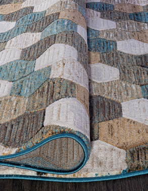 MATRIX - D579 - BEIGE-BLUE