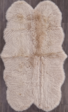 Овчина Sheepskin - Sheepskin 95x190 - светло бежевый