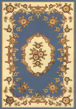 PACIFIC CARVING - 0037 - BLUE/CREAM