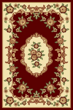 PACIFIC CARVING - 0037 - BORDEAUX / CREAM