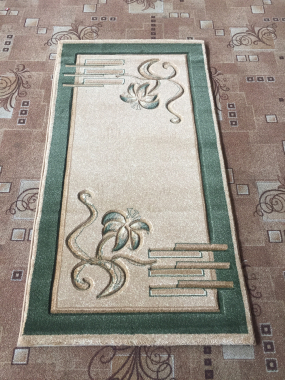 PACIFIC CARVING - 0113 - BEIGE / D.GREEN