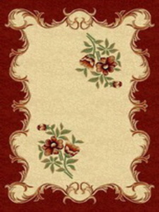 PACIFIC CARVING - 0250 - CREAM/BORDEAUX