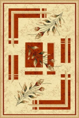 PACIFIC CARVING - 0301A - CREAM / RED
