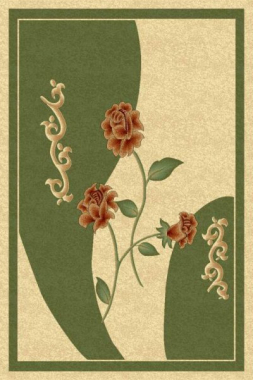 PACIFIC CARVING - 0337 - CREAM / D.GREEN