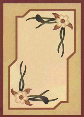 PACIFIC CARVING - 275 - CREAM / RED