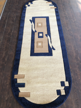 PACIFIC CARVING - 287 - CREAM / NAVY