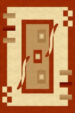 PACIFIC CARVING - 287 - CREAM / RED