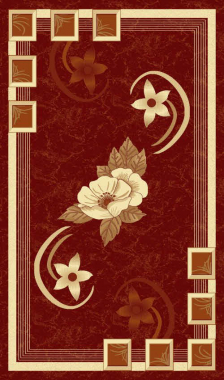PACIFIC CARVING - 320 - BORDEAUX/CREAM