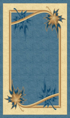 PACIFIC CARVING - 549 - BLUE / CREAM