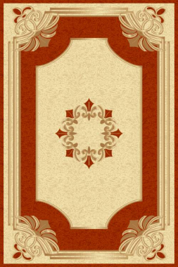 PACIFIC CARVING - 58 - CREAM/RED