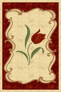 PACIFIC CARVING - 60 - CREAM / BORDEAUX