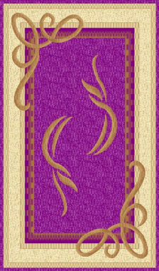 PACIFIC CARVING - 94 - VIOLET/CREAM