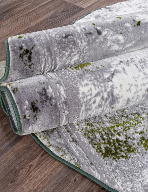 SATINE - S107B - KOYU GREY COKEN / GREEN