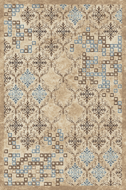 SIERRA - D712 - BEIGE-BLUE
