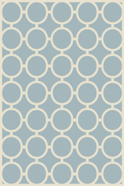 SIERRA - D713 - BLUE-CREAM