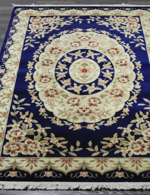 Woolen Machine-made carpets - QJ0359MC - NAVY