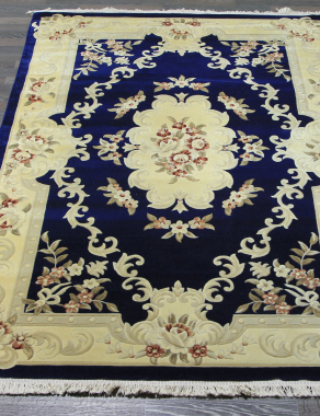 Woolen Machine-made carpets - ZY0916MC - NAVY