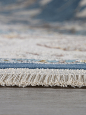 ZARINA - A050B - D.BLUE SHIRINK / CREAM