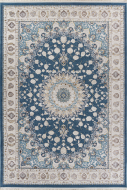 ZARINA - A050B - D.BLUE SHIRINK / CREAM