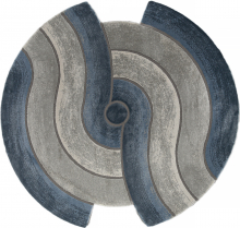 00836T - GREY / BLUE