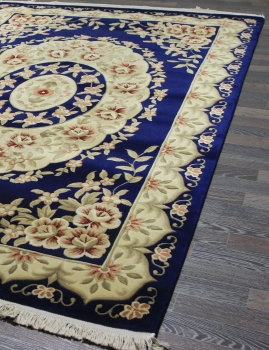 Woolen Machine-made carpets - QJ0359MC - NAVY