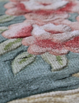 Woolen Machine-made carpets - STPY-77 - GREEN
